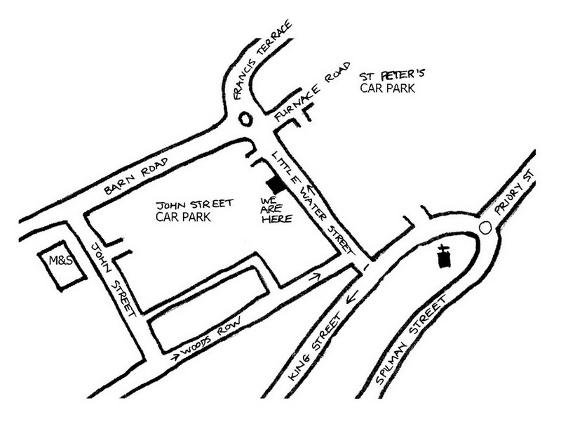 Map of Carmarthen Osteopaths, 56 Little Water St., Carmarthen